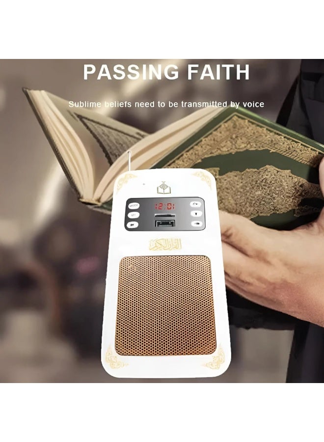 SOUQAURA Bluetooth Quran Speaker - Wireless Islamic Speaker with App Control, Remote, 8GB Memory, USB & Night Light for Ramadan - Image 5